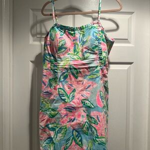 Colorful Leaf Print Dress